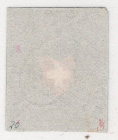 Tutti i francobolli: RAYON I dunkelblau mit PP im Oval, fehlerfrei. – Usato da Uesslingen venduto da WHALESTAMPS 2