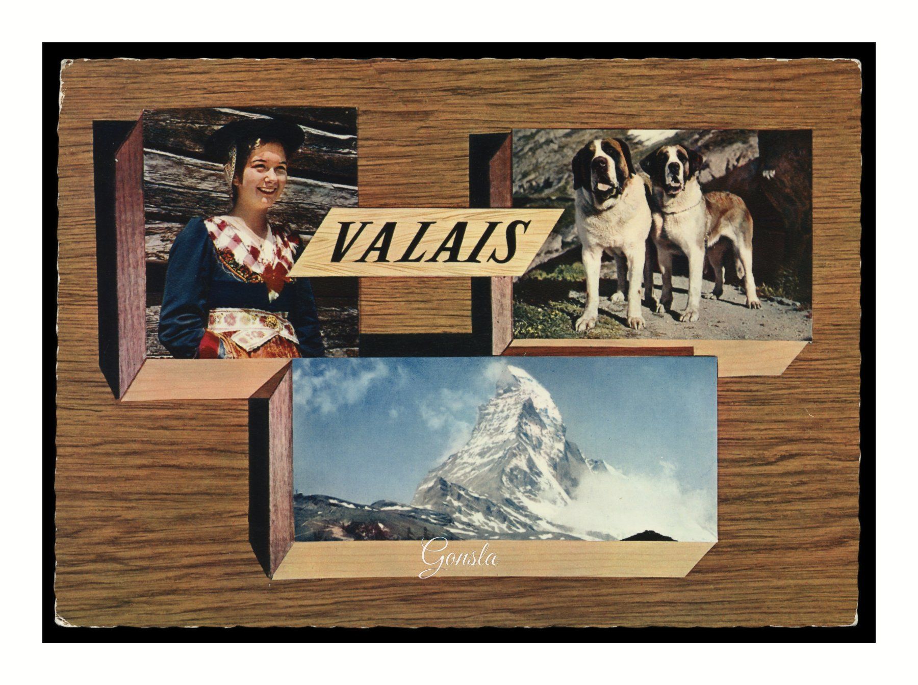 Cartoline postali: VALAIS - 1966 "Multi-Vues" – Usato da Onex venduto da Lagorel01