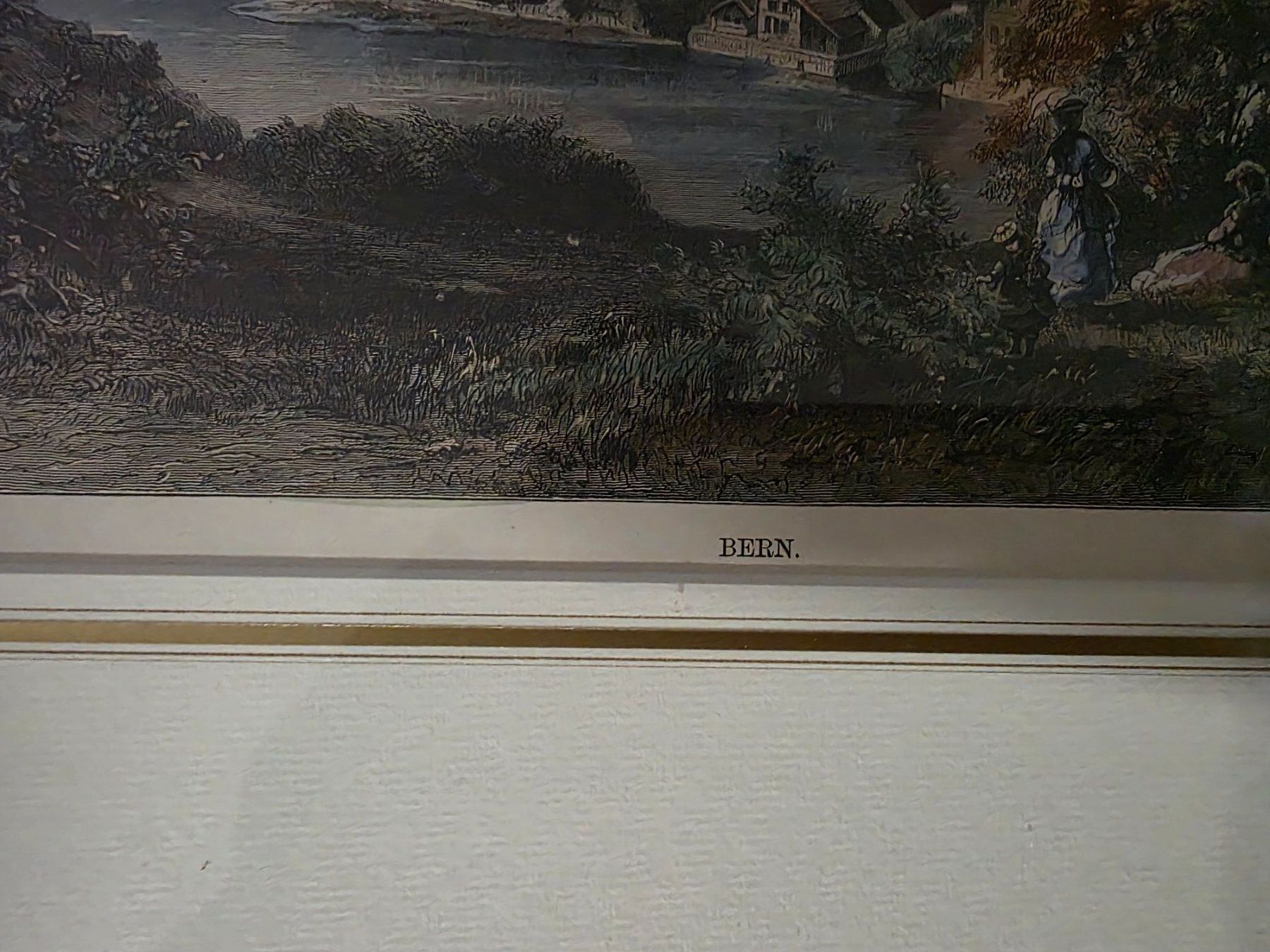 Incisioni: Holz Stich Xylografie ca. 1880 -  Bern – Usato da Walterswil BE venduto da Lonitti 3