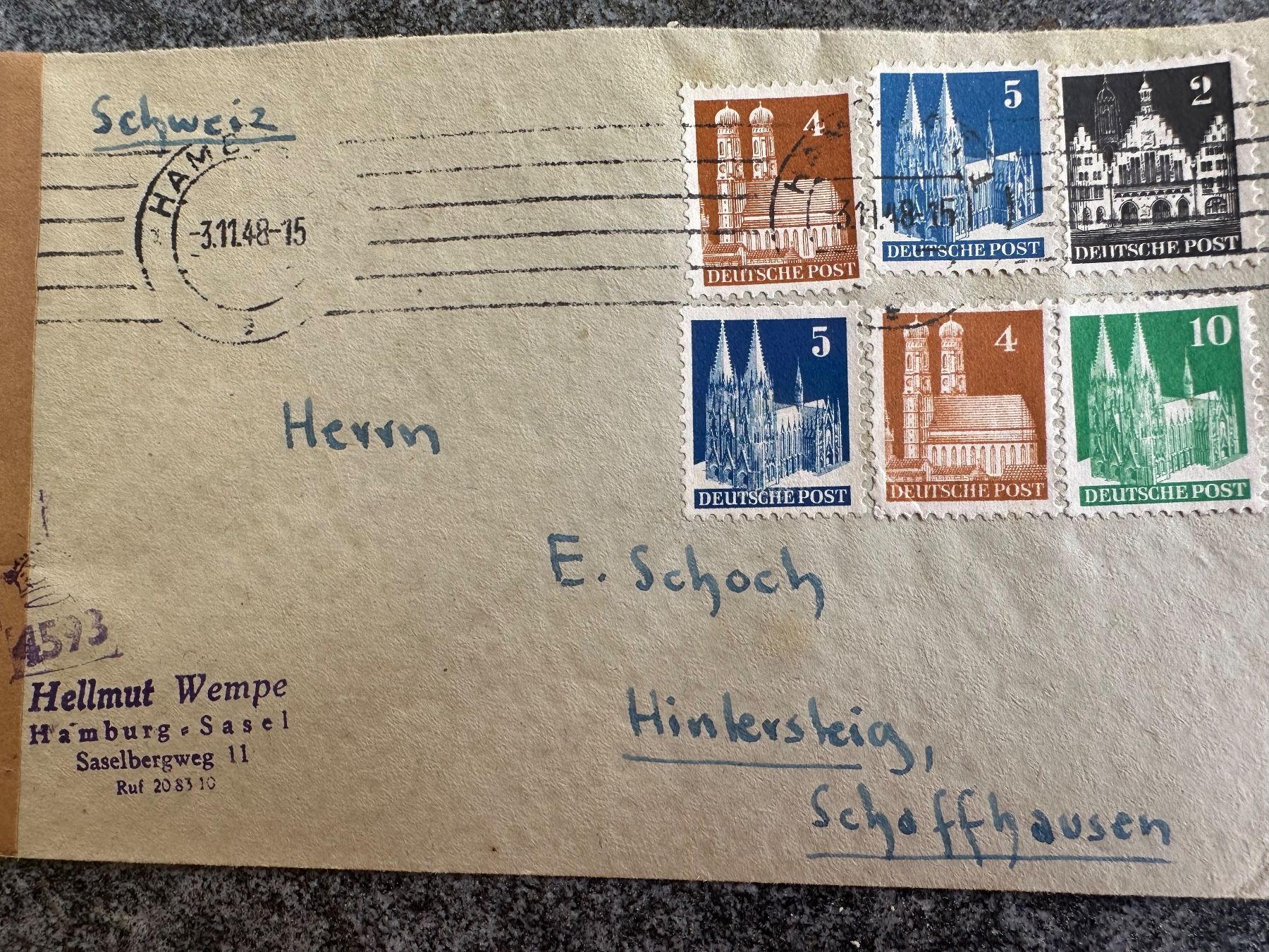 Alle Briefmarken: Briefmarken – Gebraucht aus Brugg von bri_7h8s