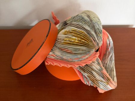 Hermes Foulard plissee Vive le vent in Originalbox