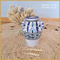 Petit vase décoratif, Amphore, motifs bleus /Amphorenstil