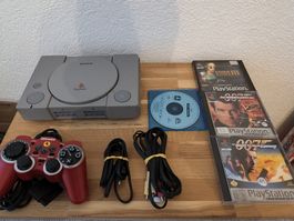 PlayStation 1 avec manette Ferrari +  jeux ! ps1
