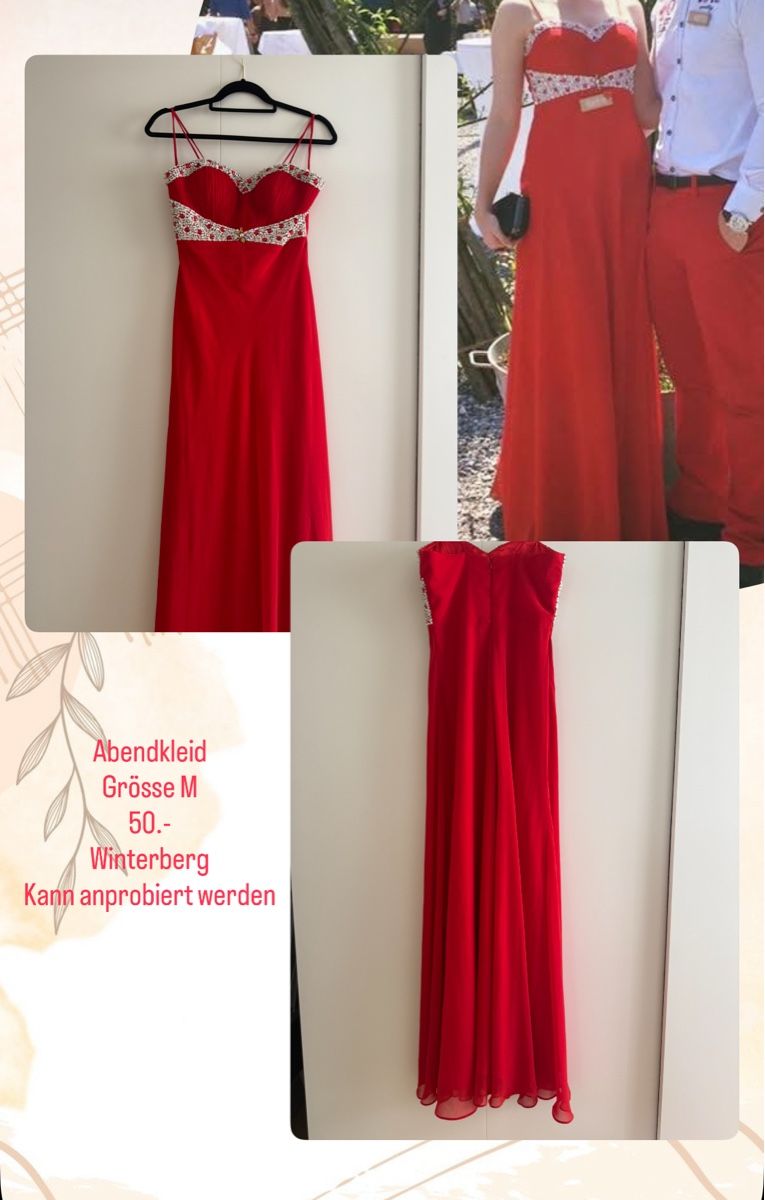 Vestiti: Abendkleid Rot S/M – Usato da Winterberg ZH venduto da dance2dance 2