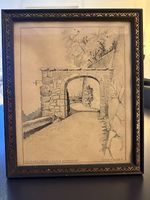 Gemälde Bleistift oder Kohlezeichnung 1942