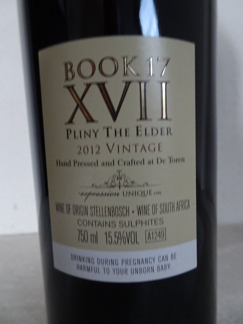 Wein: Book 17 XVII   2012 De Toren – Gebraucht aus Siebnen von niki61 3