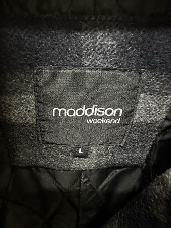 Maddison Weekend Mantel kariert grau Grösse L