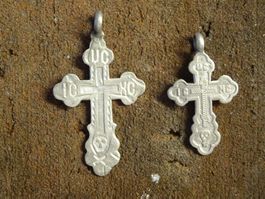 Taufe Kreuze / Russland 84 Silber
