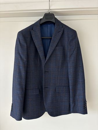 Business Suit, Slim Fit, EU 48, Dark Blue 51