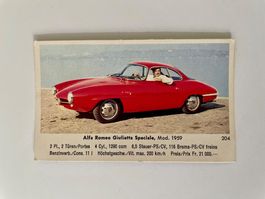 Eikon Sammelbild 204 / Alfa Romeo Giulietta Speciale