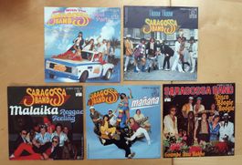 SARAGOSSA BAND - 5 VINYL SINGLES (VG bis NM)