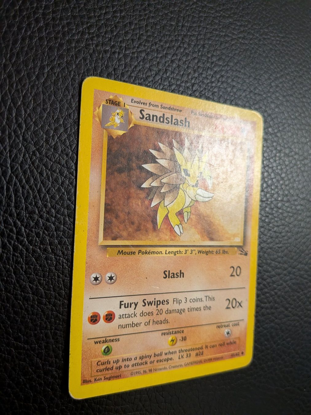 Pokémon Carte collezionabili: Fossil Sandslash 41/62 Ab 1 – Usato da Paradiso venduto da Pkmn10 2