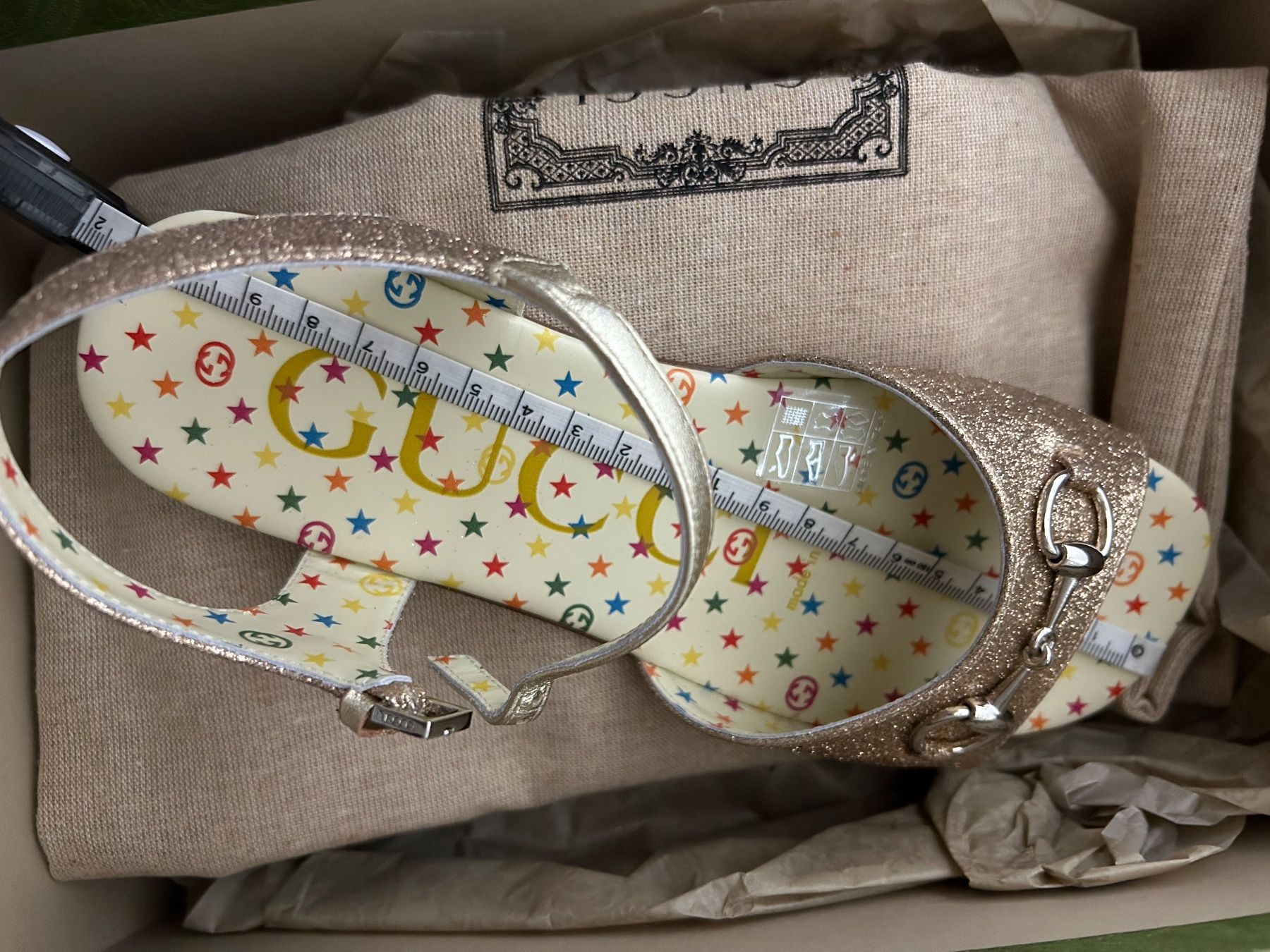Gucci Damenschuhe: New Gucci original Glitter Sandals – Neu und originalverpackt aus Zürich von sel_tvq7 3