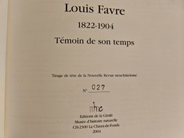Louis Favre (1822-1904) Boudry Neuchâtel numéroté rare