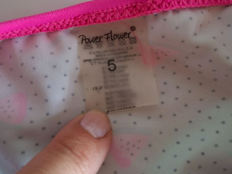 Costumi da bagno & Bikini: Badehose Mädchen Gr. 5 Power Flower Wassermelonenmuster – Usato da Erlinsbach venduto da pfunky 2