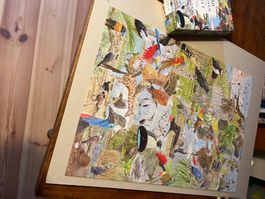 Puzzle "50 Vögel um die Welt" 1000 Teile - Winterspass!