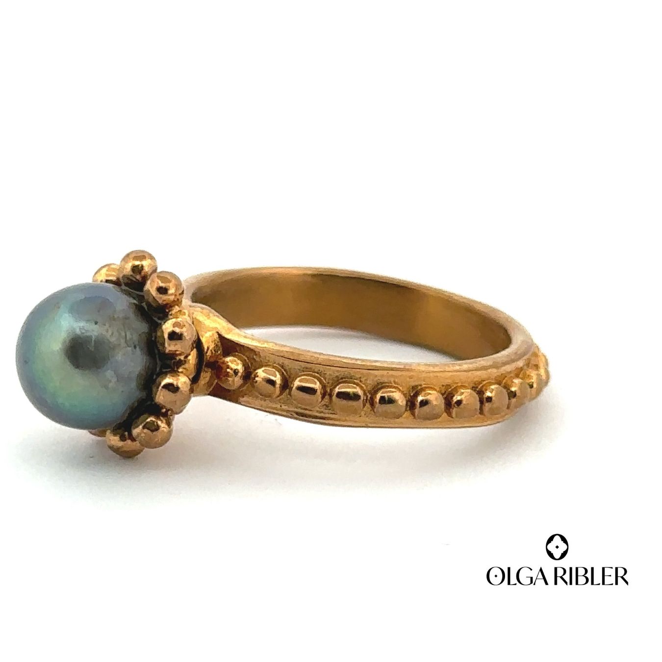 Olga Ribler Anelli: Edelstahl Ring mit Perle Ringgrösse 58 – Nuovo (secondo la descrizione) da Luzern venduto da Schmuckoutlet 2