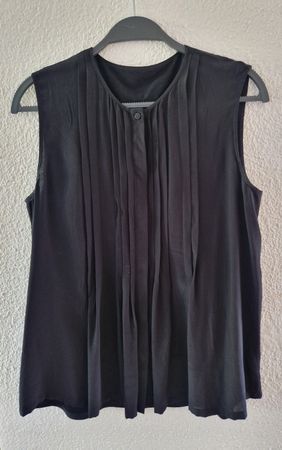 Schwarze Bluse mit Seide von Max Mara Weekend, Grösse 38
