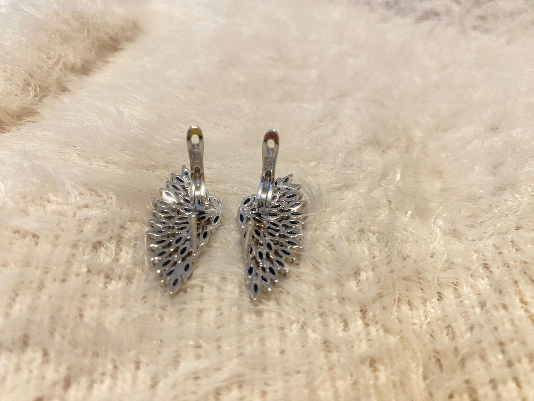 Orecchini pendenti & Orecchini a lobo: Ohrringe blaue Saphire in 925 Sterling Silver – Nuovo (secondo la descrizione) da Zürich venduto da LIBELLA13 5