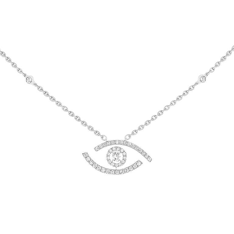Catenine: Kette Messika lucky eye white gold – Usato da Frick venduto da dohoali 3