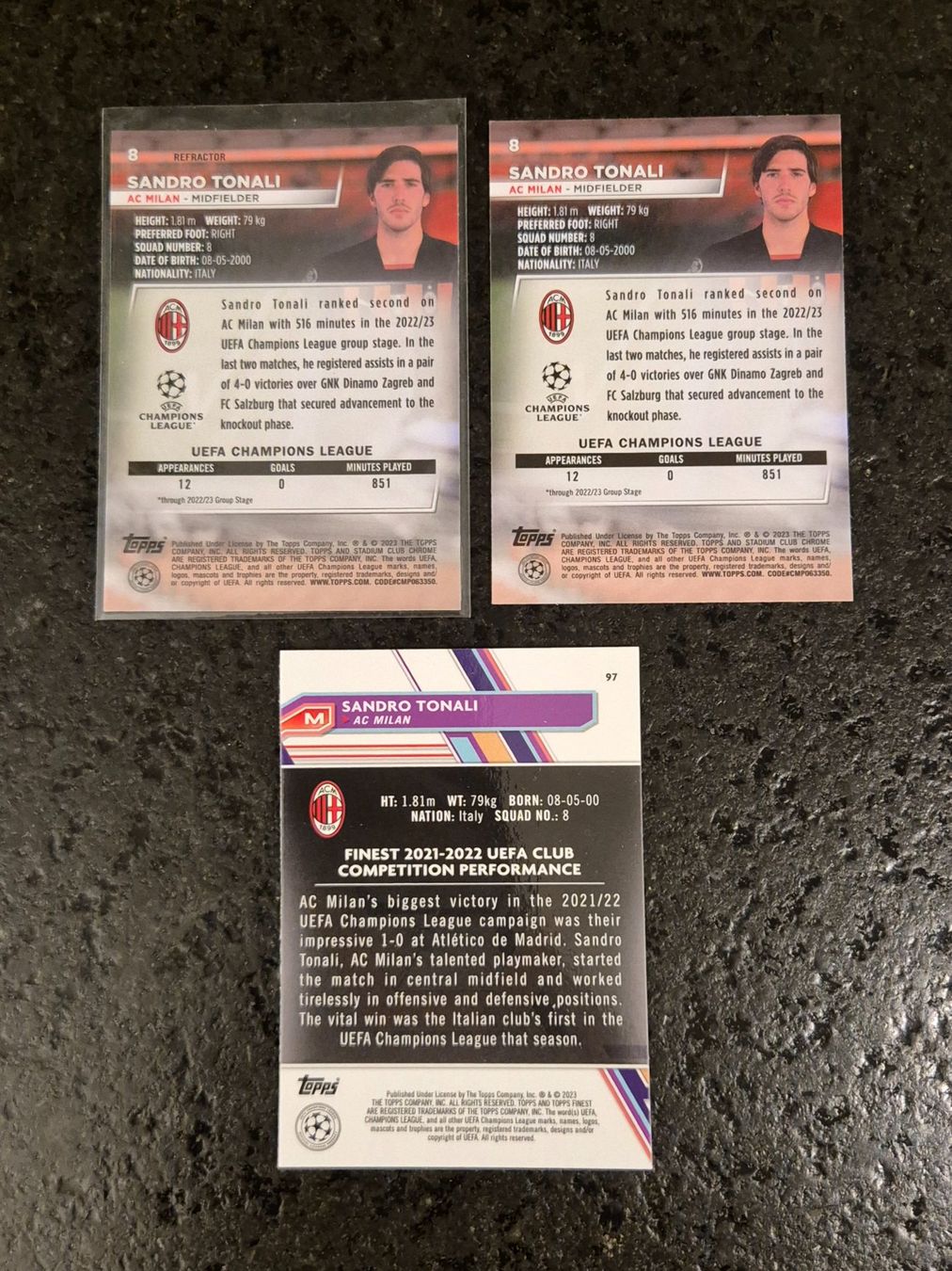 Topps Cartes à collectionner: Sandro Tonali - AC Milan - Topps – Neuf (Voir description) à Burg AG par Danoe 1