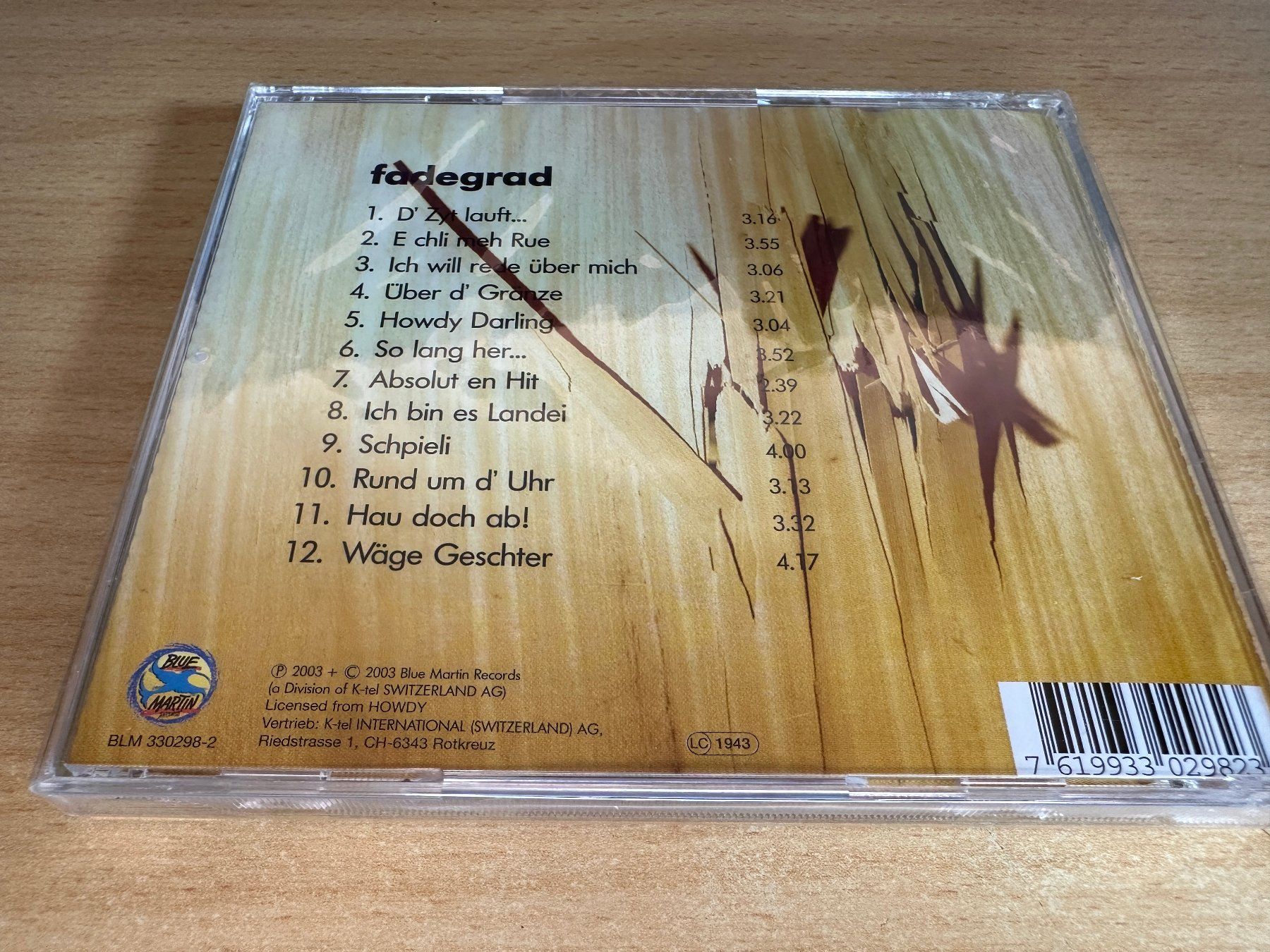 CD: Howdy – Fadegrad – Usato da Rikon im Tösstal venduto da Alpenmutz 1