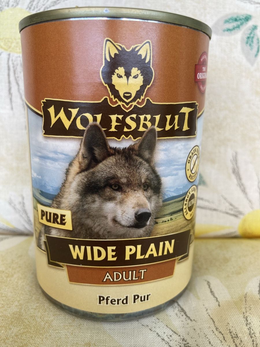 Futter: Wolfsblut Wide Plain Hundefutter, 12 Dosen à 395g – Neu und originalverpackt aus Pfäffikon ZH von Jorunnholm