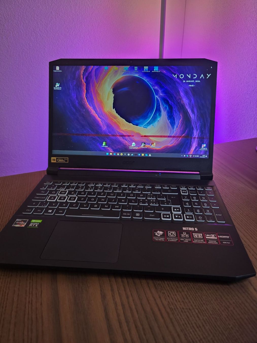 Acer Notebook: Acer Notebook Nitro 5 AMD Ryzen 9 RTX 3080 – Usato da Emmen venduto da Kimutaku 3