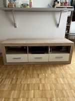 TV-Möbel Holzoptik mit drei Schubladen 