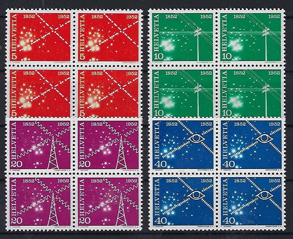 Tutti i francobolli: Werbemarken 1952 Viererblocks postfrisch   14488 – Usato da Lunden venduto da Animus999