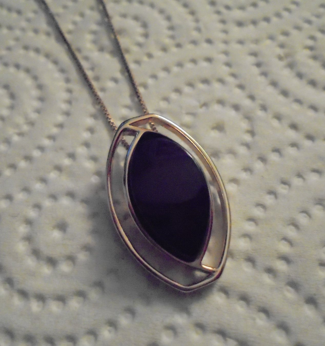 Anhänger: Echtschmuck: Violetter Achat-Silberanhänger – Neu (gemäss Beschreibung) aus Zuchwil von maumauchi 5