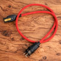 ROTH CABLE Stromkabel rot, geschirmt, 1m, 2,5mm High End