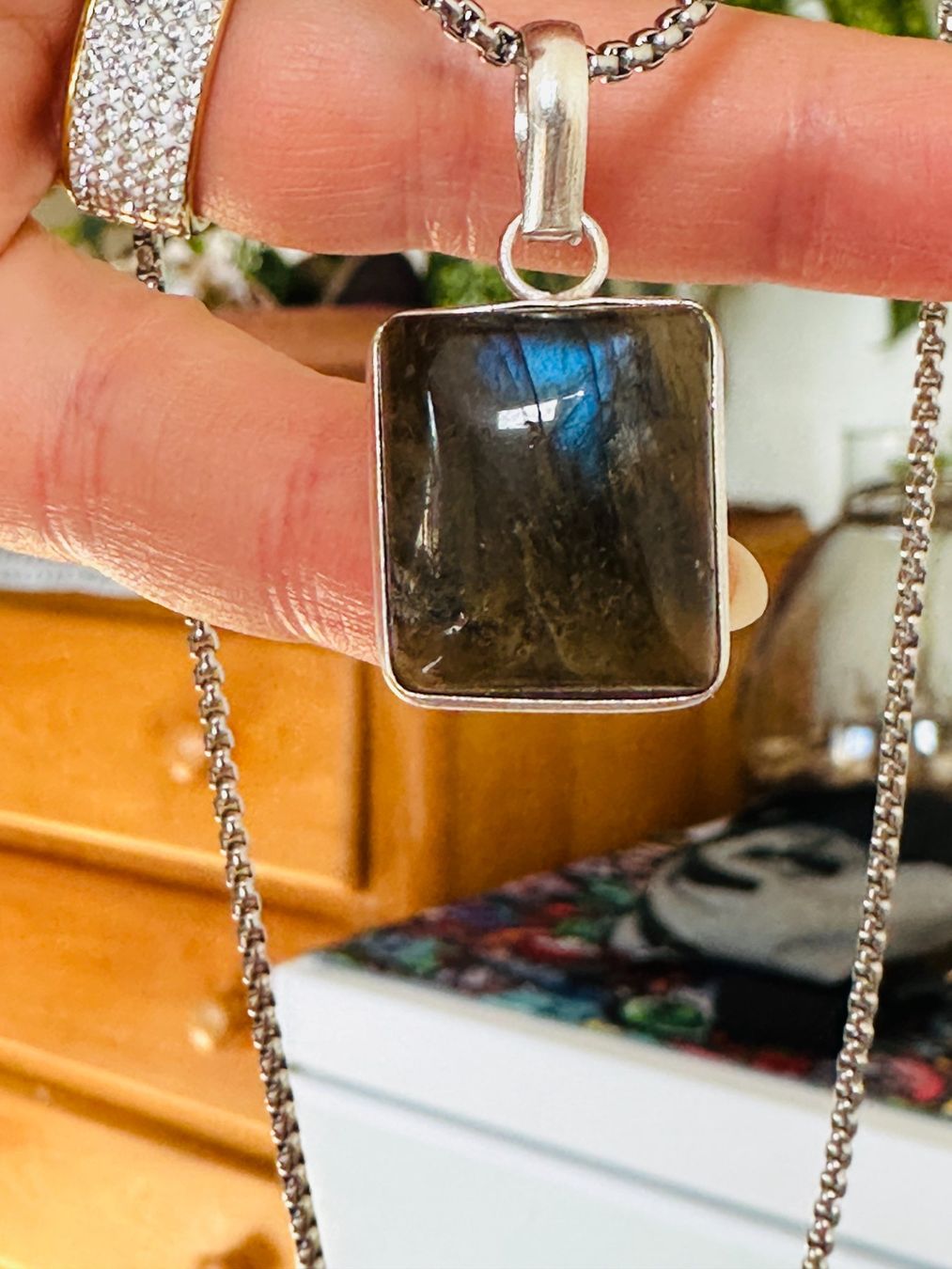 Catenine: Labradorite necklace – Nuovo e nell'imballaggio originale da Genève venduto da AGBERG 2