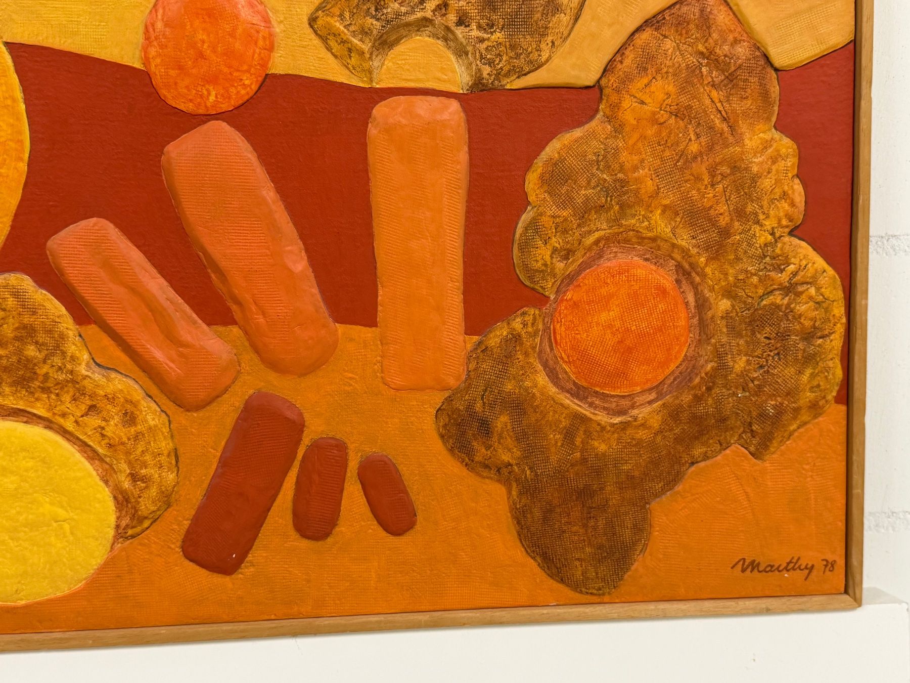 Dipinti: Abstrakte MARTHY 1978 Strukturierte Mixed Media Kunstwerk – Usato da Basel venduto da PAUL_ART 8