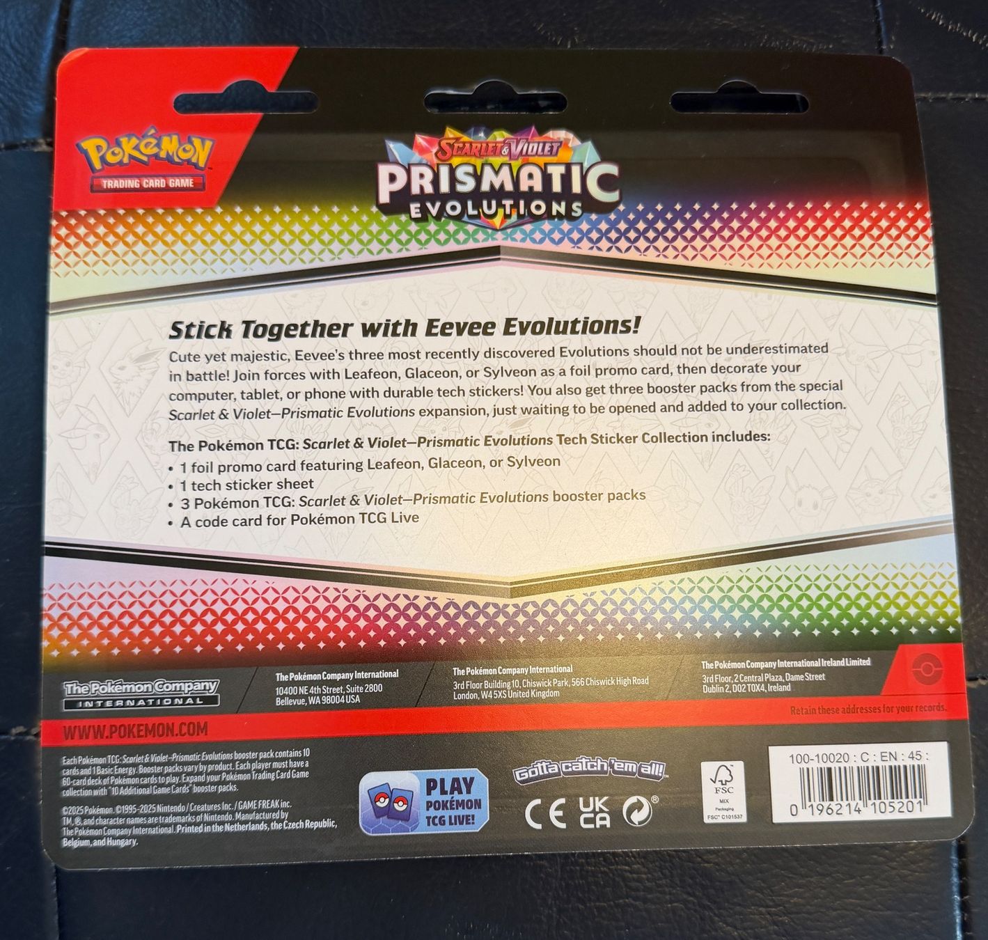 Pokémon Carte collezionabili: Pokémon - Prismatic Evolution - Tech Sticker Collection - EN – Nuovo e nell'imballaggio originale da Meyrin venduto da mat_y78m 1