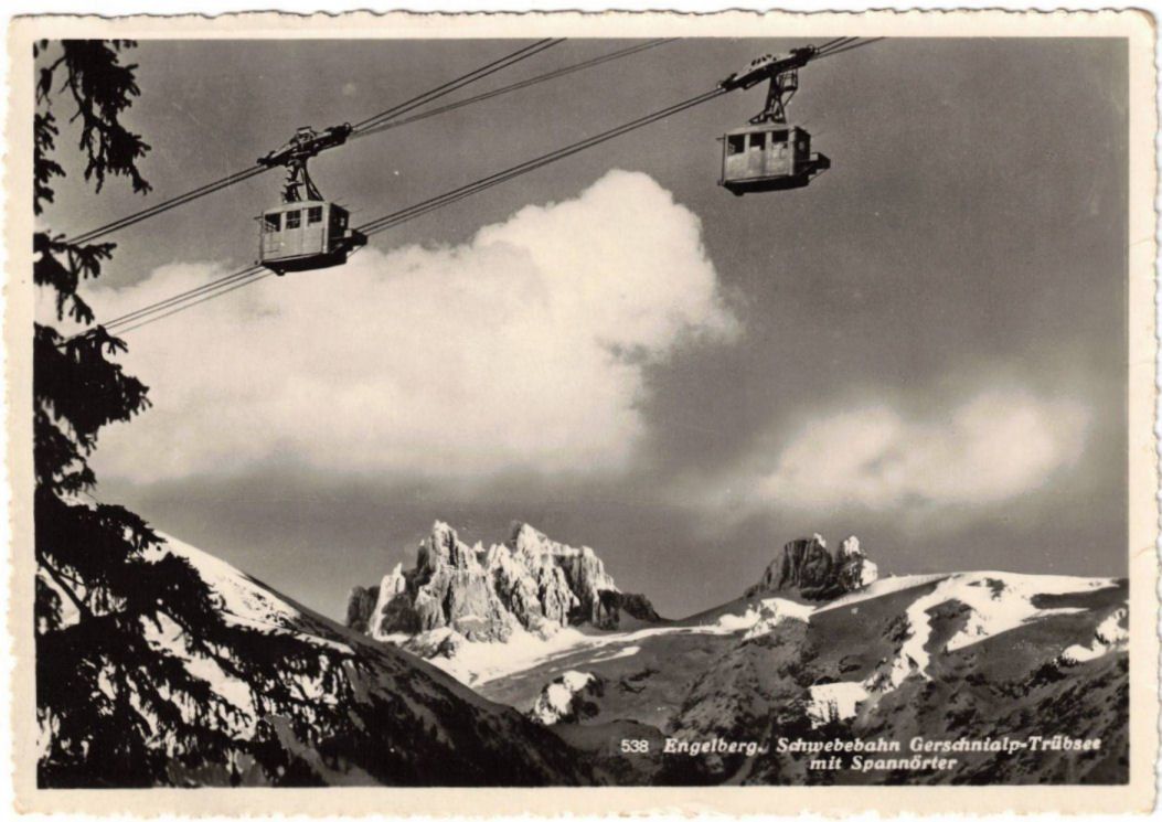 Cartoline postali: Engelberg - Luftseilbahn Gerschnialp--Trübsee – Usato da Binningen venduto da Mountainrider