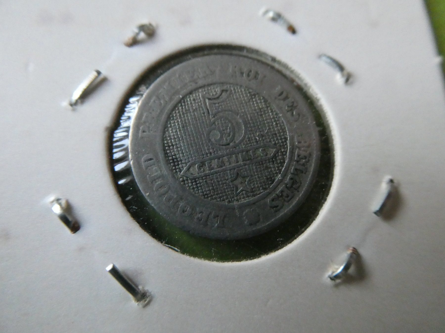 Toutes les monnaies: Belgien 1861, 5 Centimes – Neuf (Voir description) à Hinterforst par rohusri 1