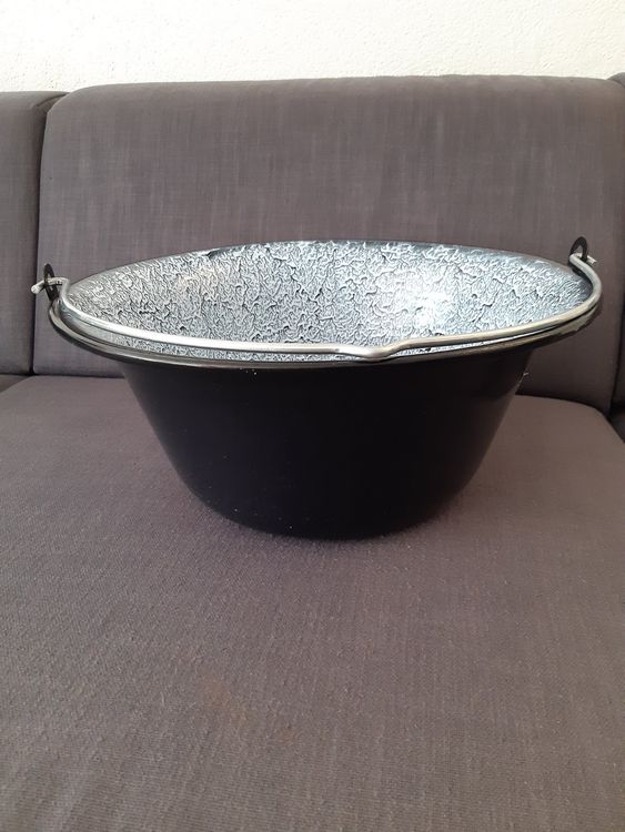 Troph-e-shop 40L Gulaschkessel Emaille - Ungarischer Großtopf Für 40-50 Personen