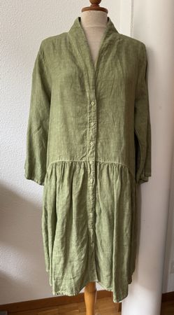 Tunique ELEMENTE CLEMENTE verte en lin, taille 46