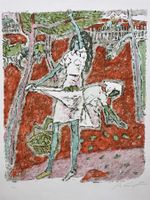 Alois Carigiet Original- Litho Obsternte 1977 tadellos!