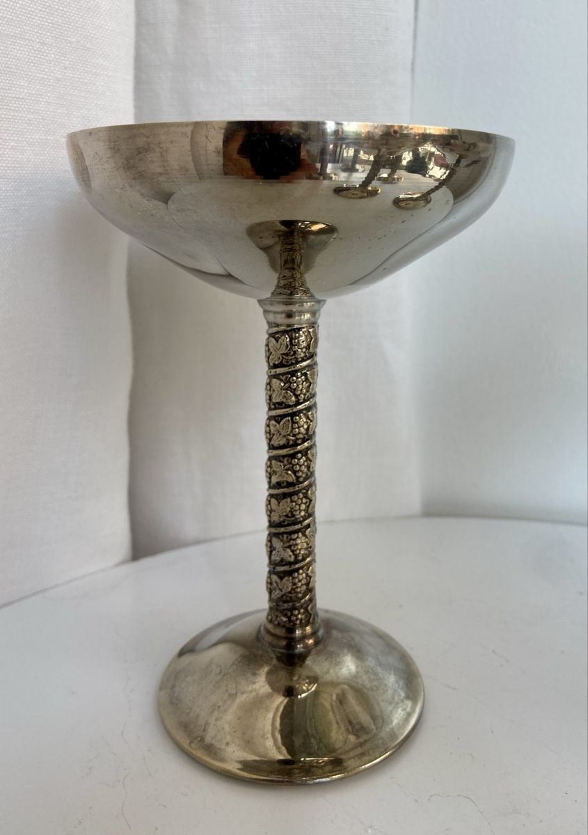Bicchieri: Set Champagner/Dessert Kelche versilbert – Usato da Zürich venduto da Unique2400 4