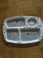 Assiette repas enfant Done by Deer Happy Dots blanc