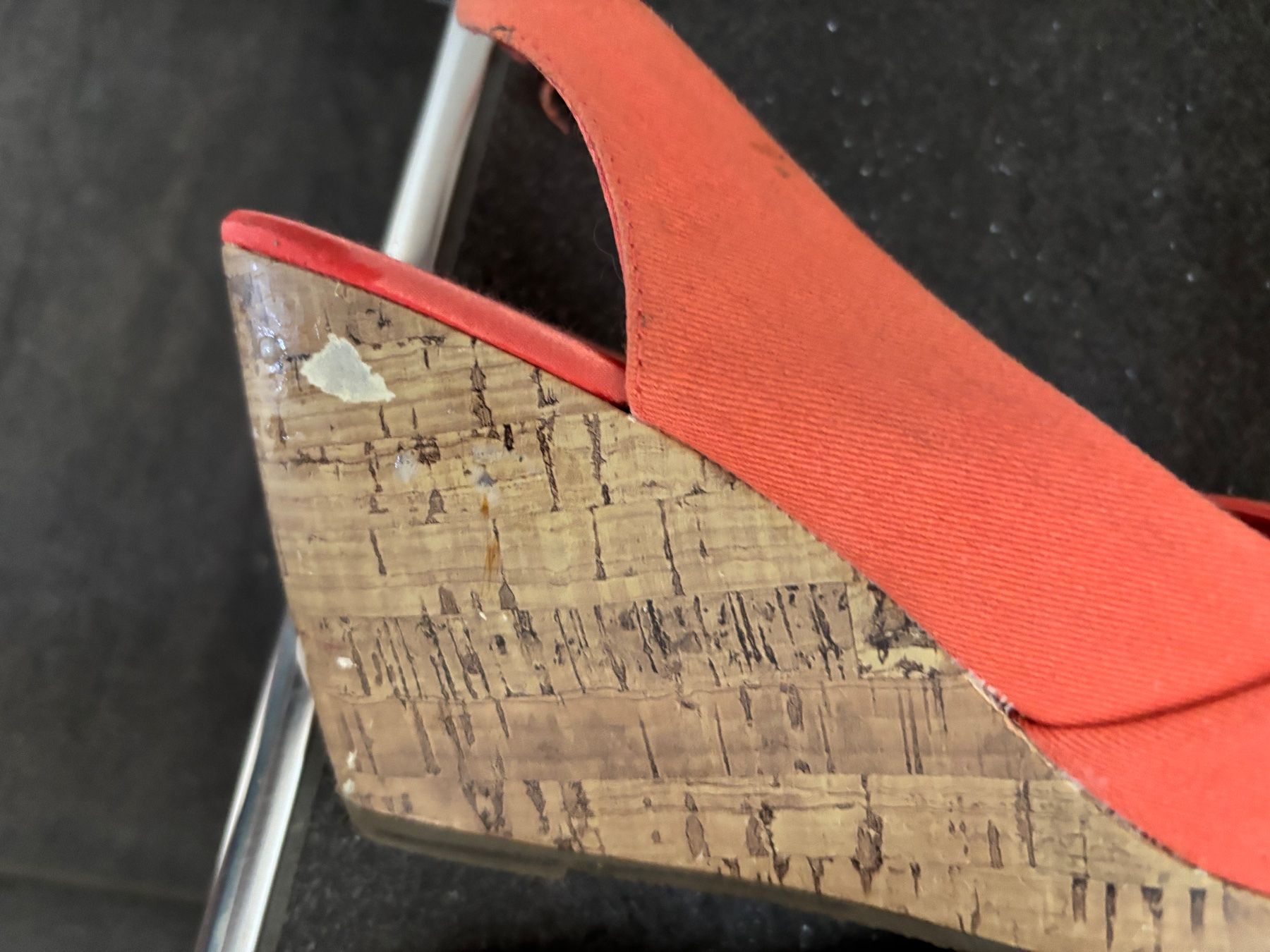 Scarpe da donna: Stoff Sandale 38 Orange, Keilabsatz – Usato da Balsthal venduto da Uroby 3