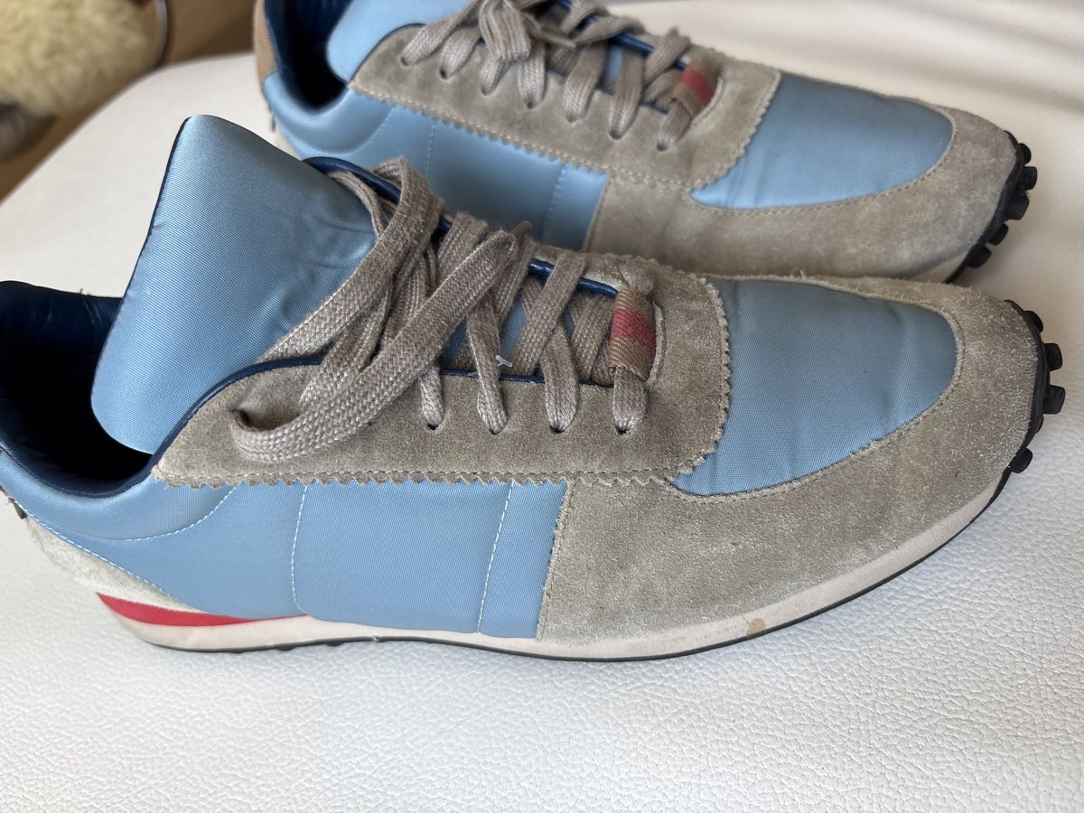 Burberry Scarpe da uomo: Burberry Sneaker Gr.41/ Grau/Blau! – Usato da langenthal venduto da rundholz7 7