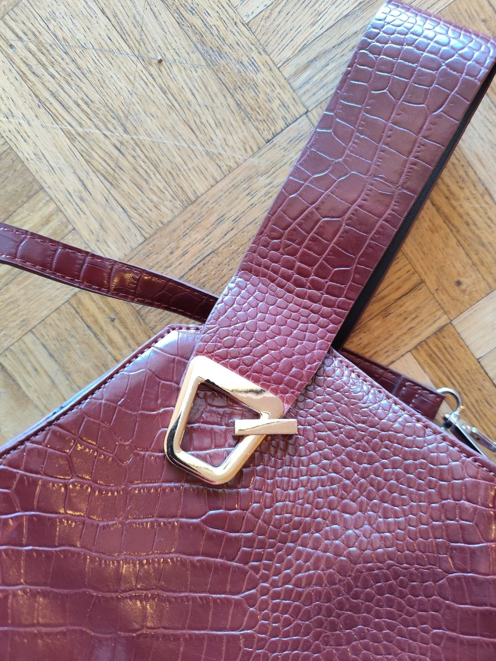 Borse da donna: Unique Crocodile Pattern Shoulder Bag vintage style – Usato da Mägenwil venduto da VintageGirly 3