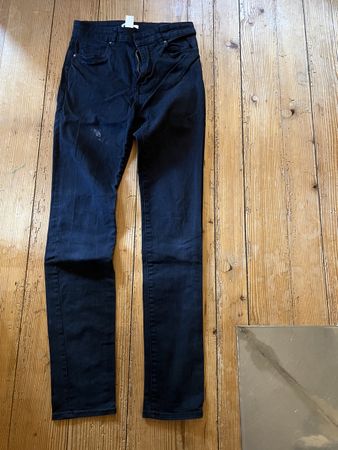 H&M Jeans, Schwarz, Gr. 36, straight skinny