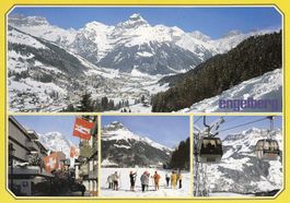Engelberg im Winter Postkarte neu reduziertes Porto 5 Worte