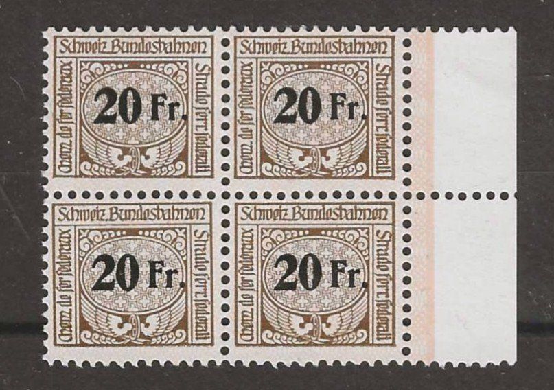 Tutti i francobolli: SBB-Eisenbahnmarke Nr. 70x im VB postfrisch ** – Nuovo (secondo la descrizione) da Gümligen venduto da Geniusbuy
