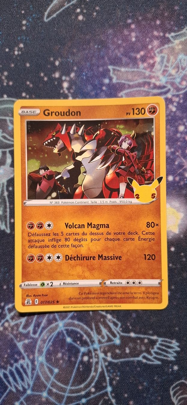 Pokémon Cartes à collectionner: Groudon Célébration 25th Stamp - 017/025 FR – D'occasion à Petit-Lancy par Kara_TCG 1