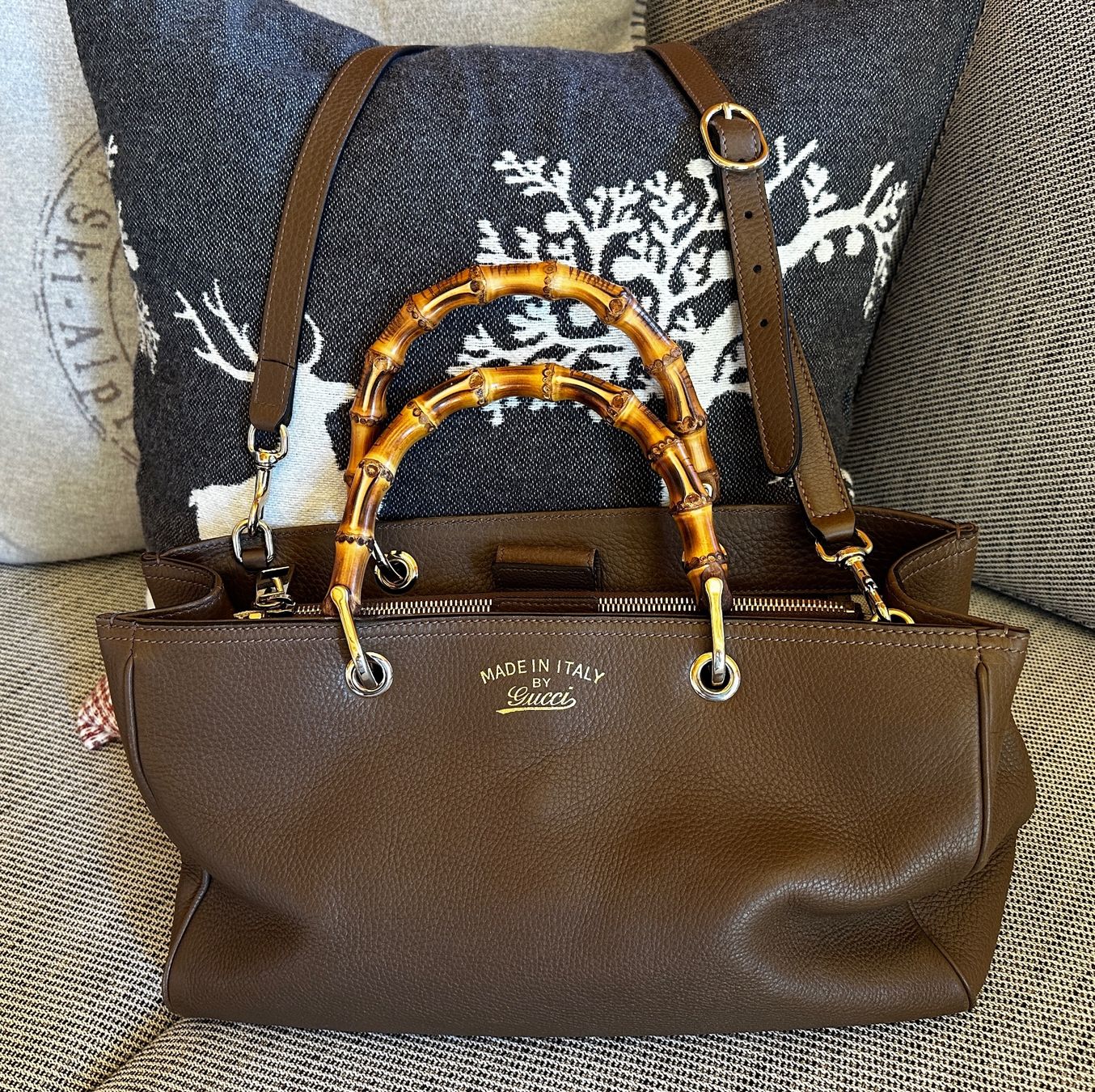 Gucci Borse da donna: Gucci Bamboo Shopper médium – Usato da Verbier venduto da gue_mmv5 1